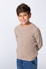 Boy's Long Sleeve Round Neckline Slim Fit Basic Comfy Classic Pullover