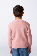 Boy's Long Sleeve Round Neckline Slim Fit Basic Comfy Classic Pullover