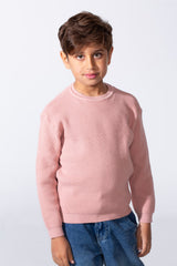 Boy's Long Sleeve Round Neckline Slim Fit Basic Comfy Classic Pullover