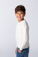 Boy's Long Sleeve Round Neckline Slim Fit Basic Comfy Classic Pullover