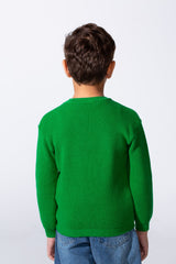 Boy's Long Sleeve Round Neckline Slim Fit Basic Comfy Classic Pullover