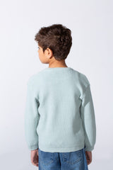 Boy's Long Sleeve Round Neckline Slim Fit Basic Comfy Classic Pullover