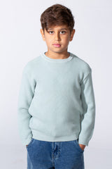 Boy's Long Sleeve Round Neckline Slim Fit Basic Comfy Classic Pullover