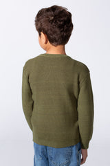 Boy's Long Sleeve Round Neckline Slim Fit Basic Comfy Classic Pullover