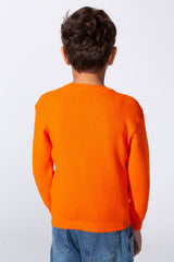 Boy's Long Sleeve Round Neckline Slim Fit Basic Comfy Classic Pullover