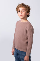 Boy's Long Sleeve Round Neckline Slim Fit Basic Comfy Classic Pullover