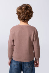 Boy's Long Sleeve Round Neckline Slim Fit Basic Comfy Classic Pullover
