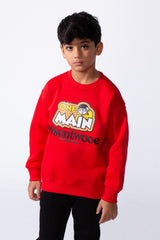 Boy’s Melton Front Graphic Print Slim Fit 2-Pieces Outfit Set