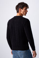 Men's Knit Crew Neck Slim Fit Pullover Sweater