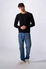 Men's Knit Crew Neck Slim Fit Pullover Sweater