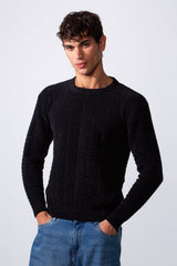 Men's Knit Crew Neck Slim Fit Pullover Sweater