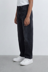 Boy's Tomato Store Boyfriend Jeans Pants With Button Closure & Five-Pocket Design Casual Everyday Denim