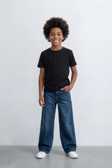 Boy's Tomato Store Wide Leg Denim Jeans Casual Everyday Comfortable Pants Trousers