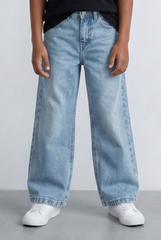 Boy's Tomato Store Wide Leg Denim Jeans Casual Everyday Comfortable Pants Trousers