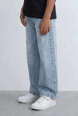 Boy's Tomato Store Wide Leg Denim Jeans Casual Everyday Comfortable Pants Trousers