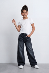 Girl's Tomato Store Wide Leg Denim Jeans Casual Everyday Pants