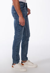 Men's Vintage Look Slim Fit Basic Jeans Pants