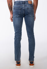 Men's Vintage Look Slim Fit Basic Jeans Pants