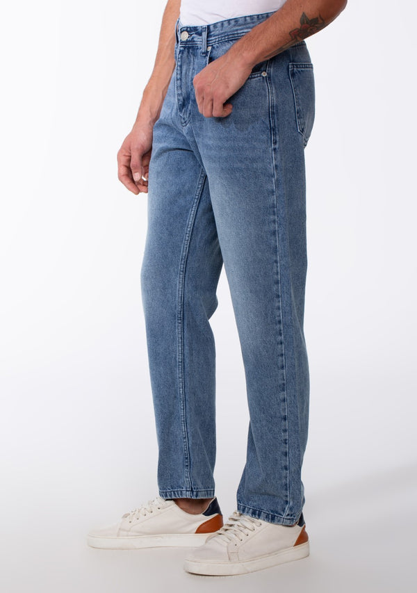 Men's Wide Leg Tomato Jeans Pants With Pockets