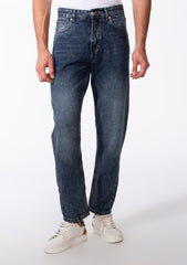 Men's Wide Leg Tomato Jeans Pants With Pockets