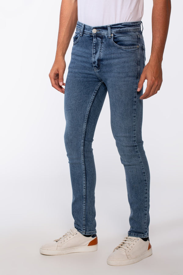 Men's Worn Look Slim Fit Jeans Pants