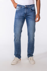 Men's Vintage Effect Regular Fit Jeans Pants