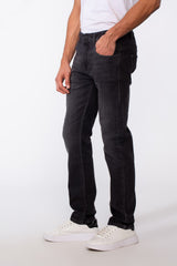 Men's Vintage Effect Regular Fit Jeans Pants