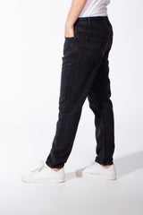 Men's Mid-Wash Tapered Jeans Tailored Look Five Pocket Design Boyfriend Versatile Denims Pants