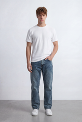 Men’s Tomato Store Relaxed Boyfriend Denim Mid Rise Waist Classic Five Pocket Pants