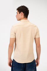 Men's Slim Fit Basic Half Sleeved Shirt