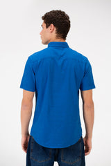 Men's Slim Fit Basic Half Sleeved Shirt