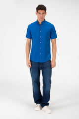 Men's Slim Fit Basic Half Sleeved Shirt
