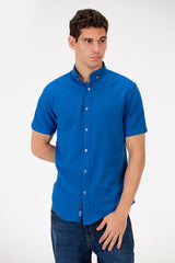 Men's Slim Fit Basic Half Sleeved Shirt
