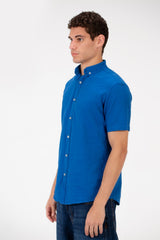 Men's Slim Fit Basic Half Sleeved Shirt