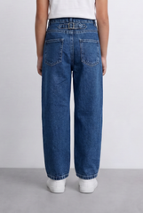 Girl's Tomato Store Mom Fit Denim Jeans High Rise Style Casual Everyday Comfortable Pants