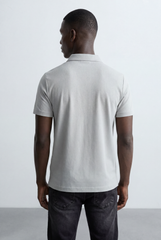 Men’s Tomato Store Essential Pique Polo Clean Solid Design Structured Collar T-Shirt