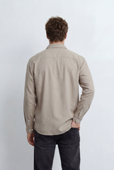 Men’s Regular Fit Shirt Button Down Collar Long Sleeves Tailored Crafted From Breathable Fabric