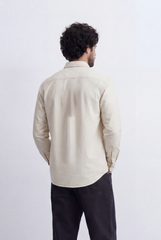 Men’s Tomato Store Clean Oxford Shirt Minimal Solid Finish Soft Structured Fabric Button