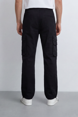 Man's Jogger Flip Pockets Elasticated Gaparden Sporty Comfy Daily Wear Cargo Pants