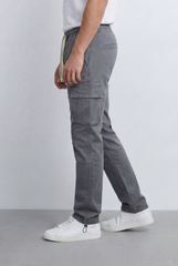 Man's Jogger Flip Pockets Elasticated Gaparden Sporty Comfy Daily Wear Cargo Pants