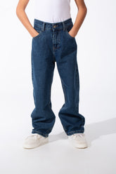 Boy's Classic Boyfriend Design Secure Button Zipper Fly Closure Traditional Five-pocket Layout Relaxed Fit Suitable For Casual Occasion Jains Pants