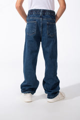 Boy's Classic Boyfriend Design Secure Button Zipper Fly Closure Traditional Five-pocket Layout Relaxed Fit Suitable For Casual Occasion Jains Pants