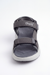 Men’s Tomato Store Grip Trek Duck Sandals Woven Strap Texture Across Adjustable Hook And Loop Bands Logo Detail