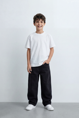 Boy's Tomato Store Oversize Cloud Outline T-Shirt Tonal Raised Animal Motifs Scattered Across The Body Clean Plain Base