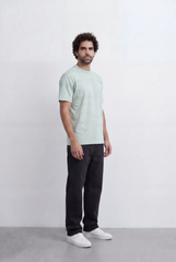 Men’s Tomato Store Tonal Texture T-Shirt Subtle Brush Stroke Pattern Relaxed Shape