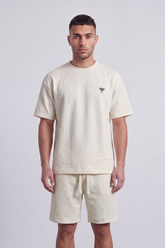 Men's Tomato Store Summer Textured Co-Ord Set Tonal Snakeskin Pattern Subtle Chest relaxed Fit