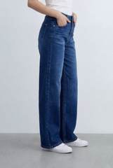 Women’s Tomato Store Soft Washed Finish Wide Leg Denim Pants