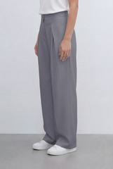 Women’s Tomato Store Tailored Basic Pants With Front Pleat Details Flowing Silhouette