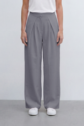 Women’s Tomato Store Tailored Basic Pants With Front Pleat Details Flowing Silhouette