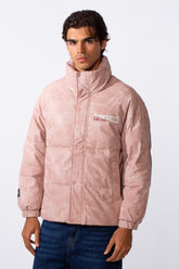 Men's Tie Dye Waterproof Back Text Print Jacket